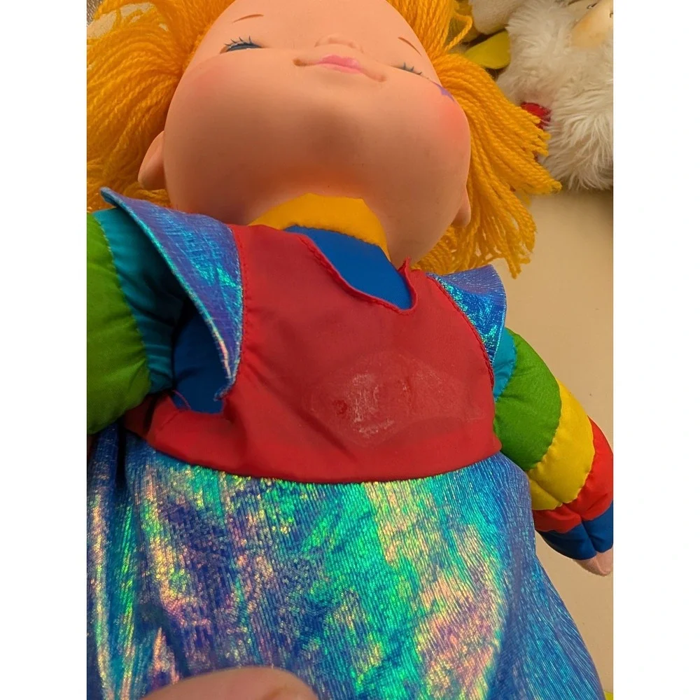 Vintage 1980's Rainbow Brite Plush Lot Starlite Twink Mattel READ Stuffed